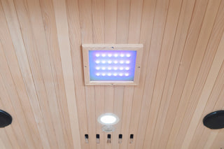 Eagle 2 Person Outdoor Traditional Sauna, Electric 4.5 kw Harvia Heater