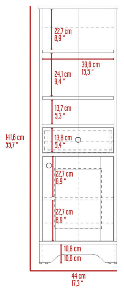 Alaskan Linen Cabinet Light Gray