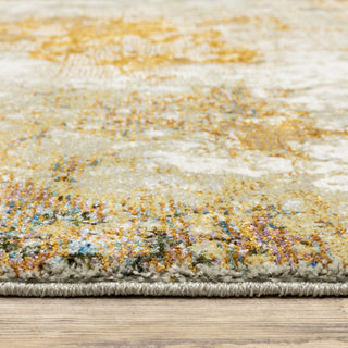 Elements Alabaster Gold/Beige Area Rug, 2'6"x12'