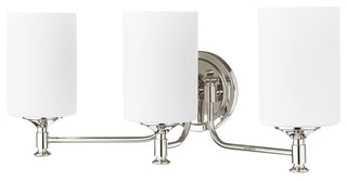3 Light 21.625 in. Polished Nickel Vanity Light