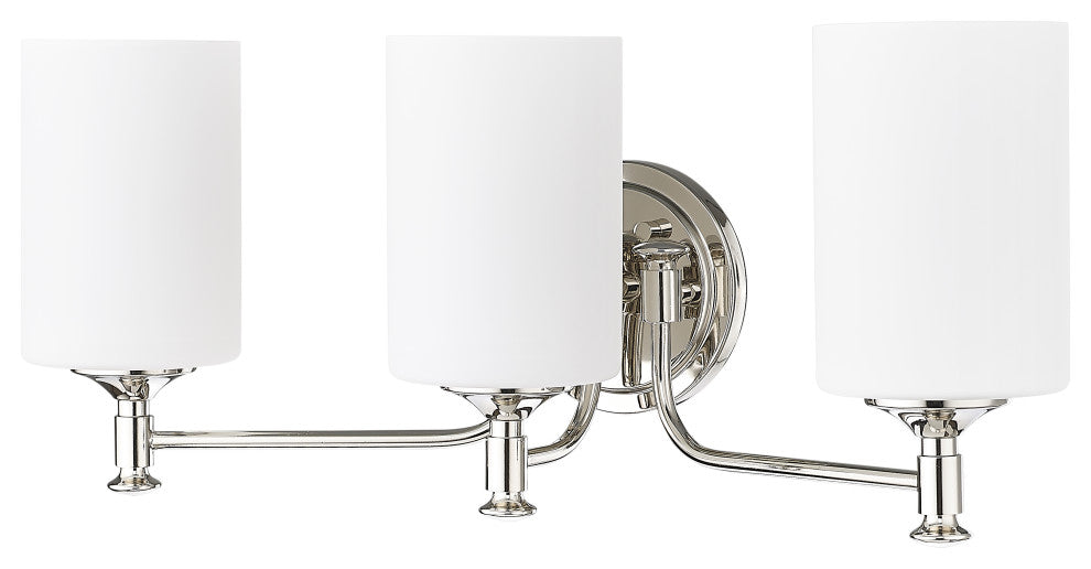 3 Light 21.625 in. Polished Nickel Vanity Light