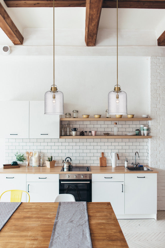 Zlite 340P12-HG 1-Light Pendant, Clear Seeded