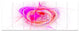 Pink Fractal Explosion Supernova, Abstract Canvas Art Print, 83"x32", 7 Panels