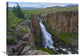 "North Clear Creek Waterfall Cascading Down Cliff, Colorado" Artwork, 32" x 24"