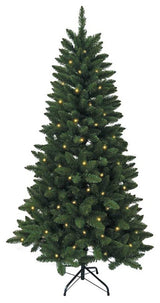 6-Foot Pre-Lit LED Green Pine Tree
