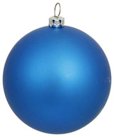 6" Blue Matte Ball Uv Drilled 4/Bag