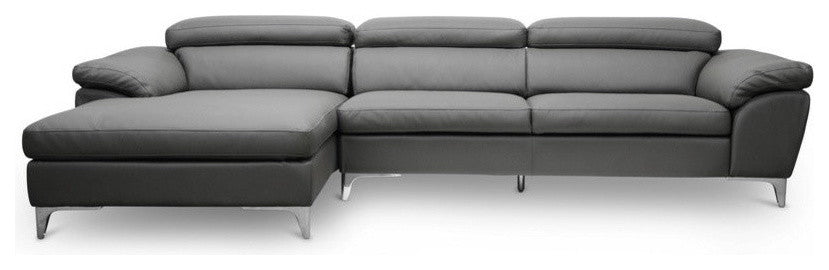 Voight Gray Modern Sectional Sofa