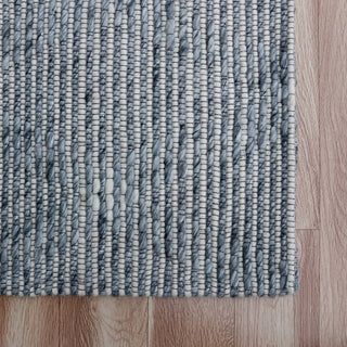 Camden Blue/Ivory Transitional Diamond Wool Indoor Area Rug, 9' x 12'