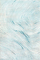 Arlo Woodgrain Geometric Ivory/Blue 4'x6' Area Rug