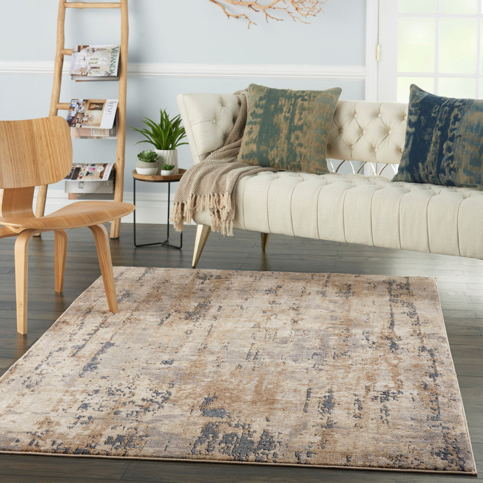Nourison Concerto 6' x 9' Beige/Grey Modern Indoor Area Rug