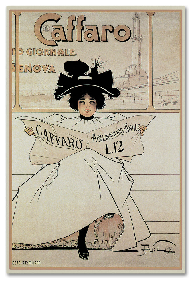 Vintage Lavoie 'Ads Publishing 4' Canvas Art, 12x19