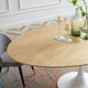 78" Dining Table, Oval, Natural Brown White, Metal, Modern, Hospitality