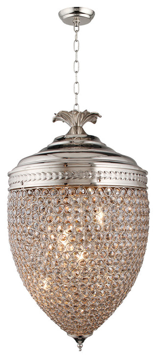 Honore Smoke Glass Bead Acorn Pendant