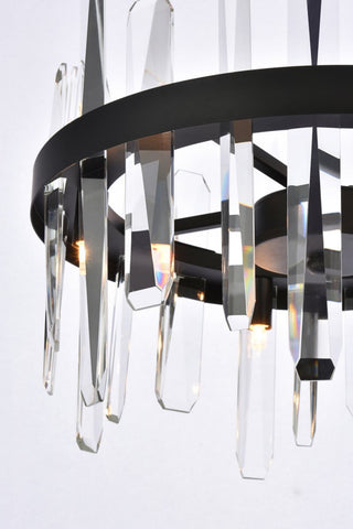 Modern Black 8-Light Pendant