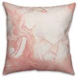 Blush Marble Abstract 20x20 Throw Pillow