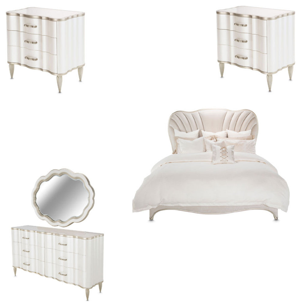 AICO Furniture London Place 5 Piece Cali Bedroom Set