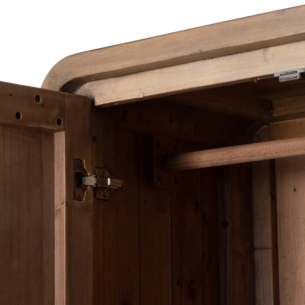 Everson Cabinet, Scrubbed Teak