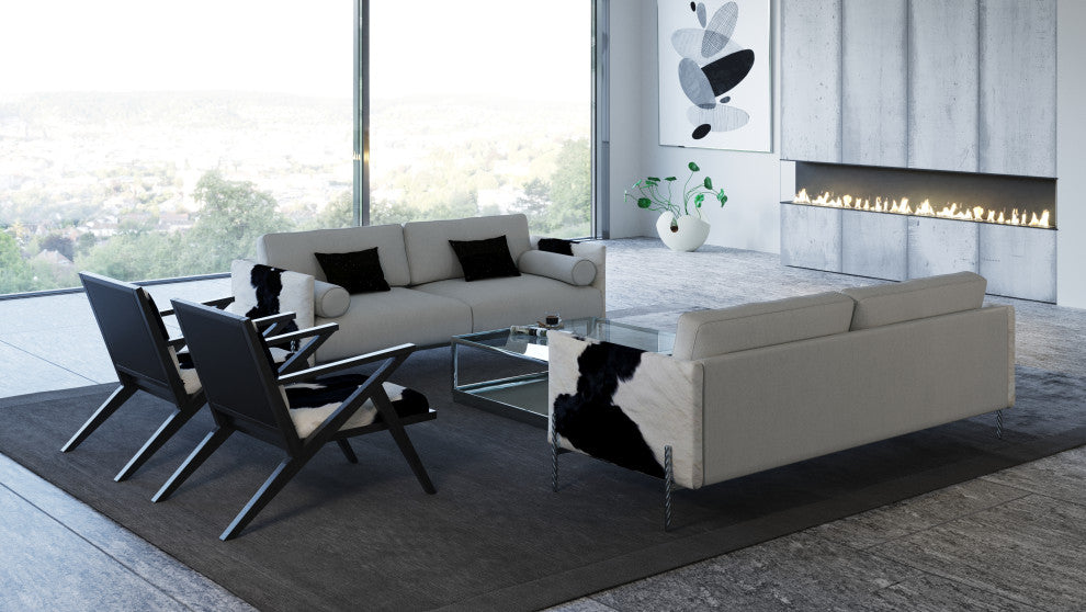 Divani Casa Pueblo Modern Cow-hide Sofa