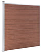 vidaXL Garden Fence WPC 68.9"x73.2" Brown
