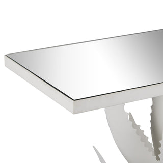 Agave White Console Table
