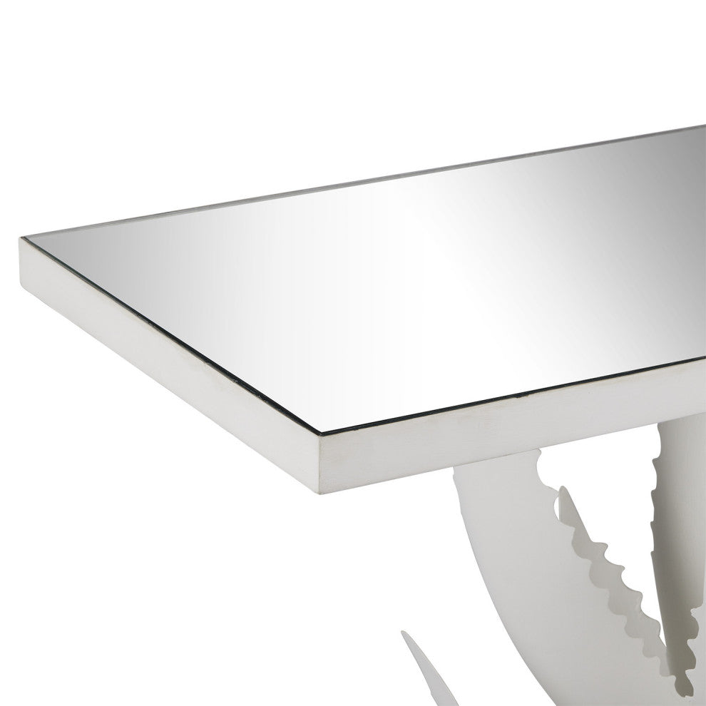 Agave White Console Table