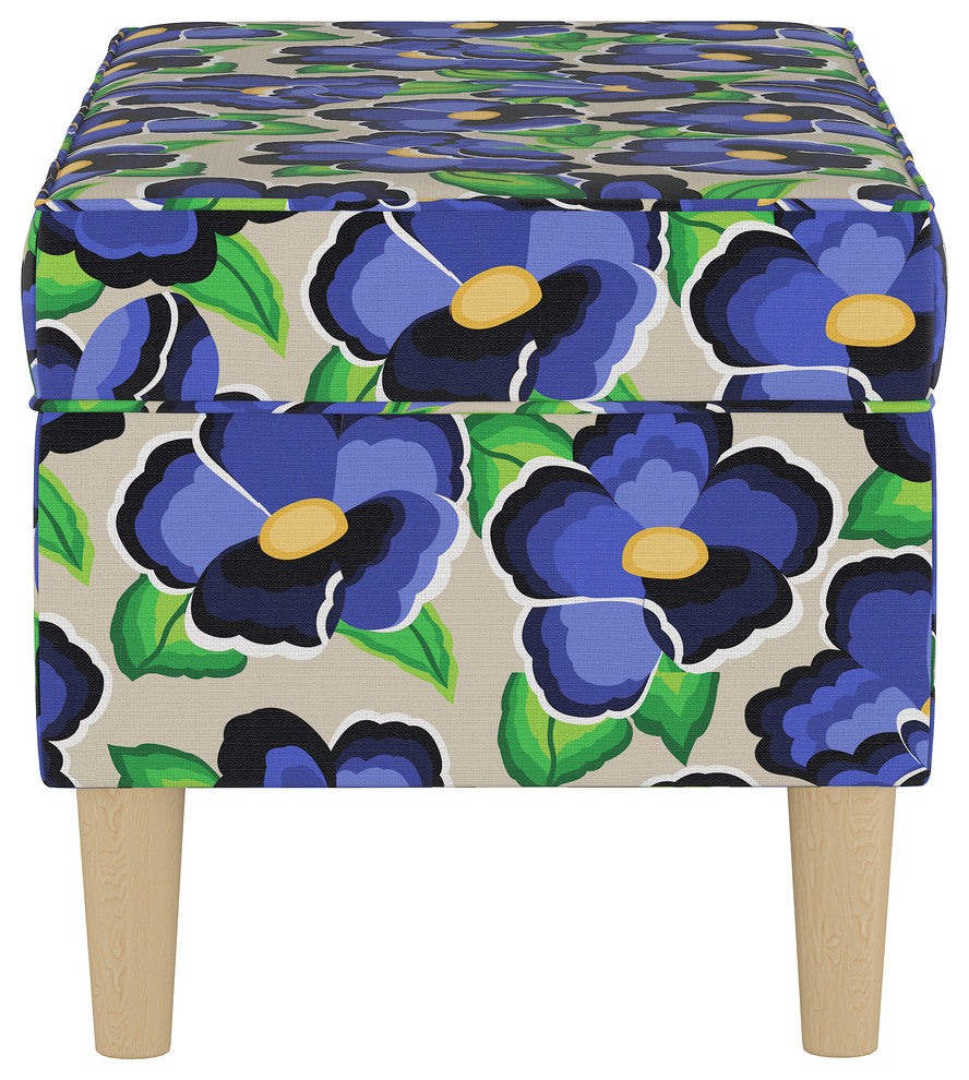 Storage Bench, Carla Floral Blue