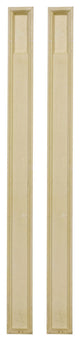 7"W x 108"H x 2 1/4"D with 16" Attached Plinth, Fluted Pilaster (each)