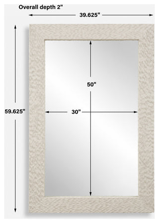 Uttermost Everett Ivory Stone Mirror