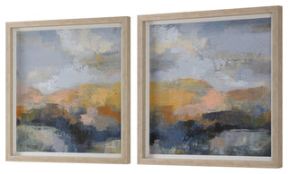 Uttermost - 32342 - Framed Prints, S/2 - Dusk - Natural Wood Grain