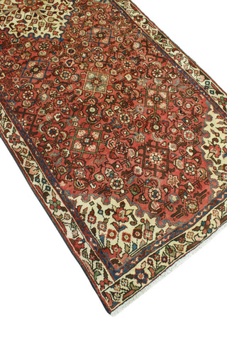 Fine Vintage Distressed Lucinda Rust/Ivory Runner, 3'1 x 9'6