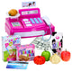 18" Doll Cash Register & Food Play Set, Pink