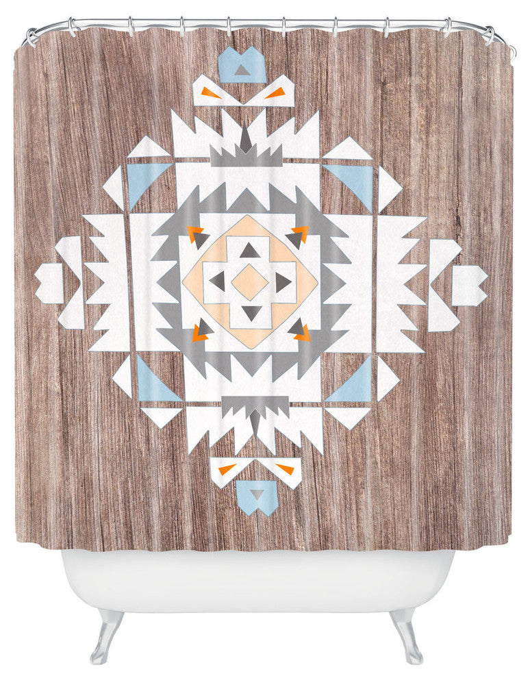 Deny Designs Iveta Abolina Cream Tribal Shower Curtain