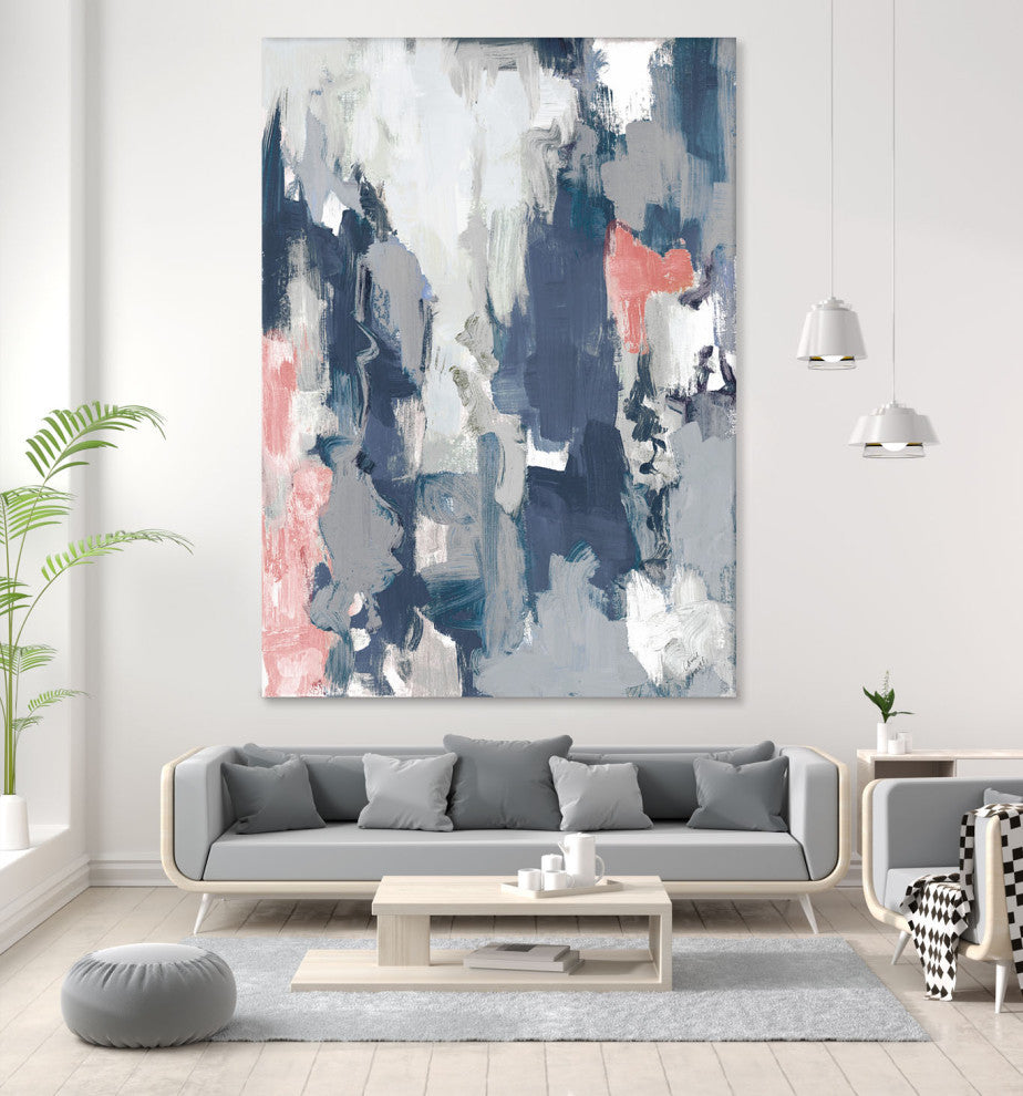 Blue Serenade Abstract - 72 x 54 by Lanie Loreth