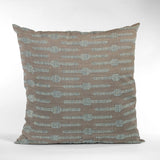 Plutus Blue Needle Stripe Luxury Throw Pillow, 18"x18"