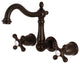 Kingston Brass Wall Mount Bathroom Faucet, Oil Rubbed Bronze