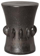 Jewel Stool Large, Gunmetal 17.5x22.5