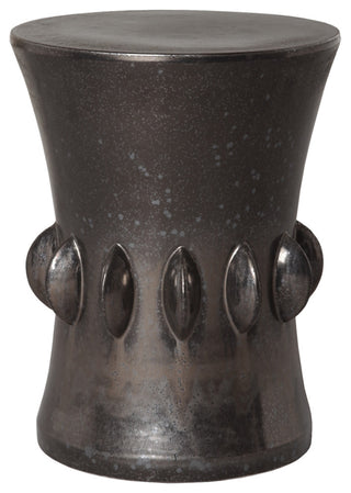 Jewel Stool Large, Gunmetal 17.5x22.5