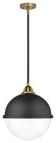 Innovations 288-1S-BAB-HFS-122-BK 1 Light 12.875" Pendant, Matte Black