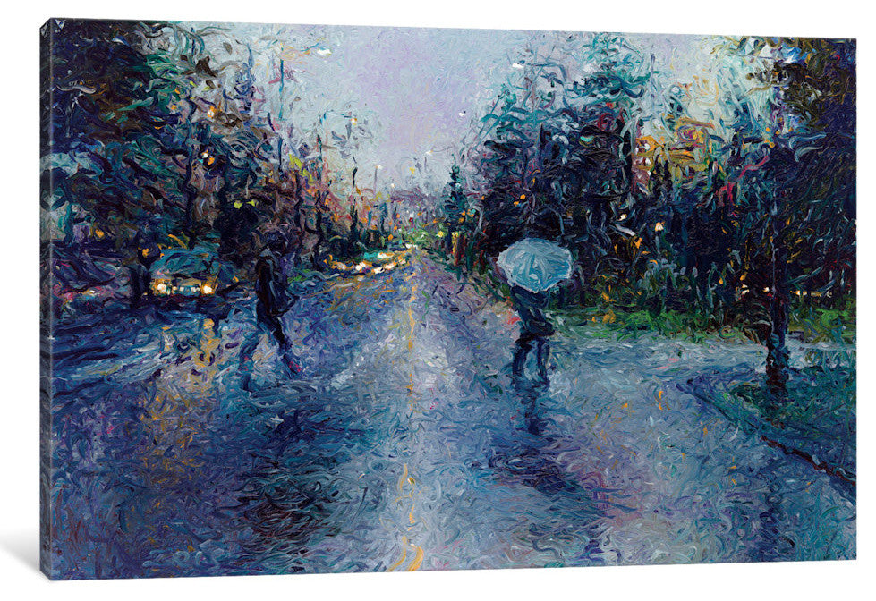 "Slippery Sidewalk Gallery" by Iris Scott, 40"x26"x1.5"