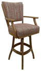 Classic Counter Stools, Watusi Madder, Light Oak, 26"