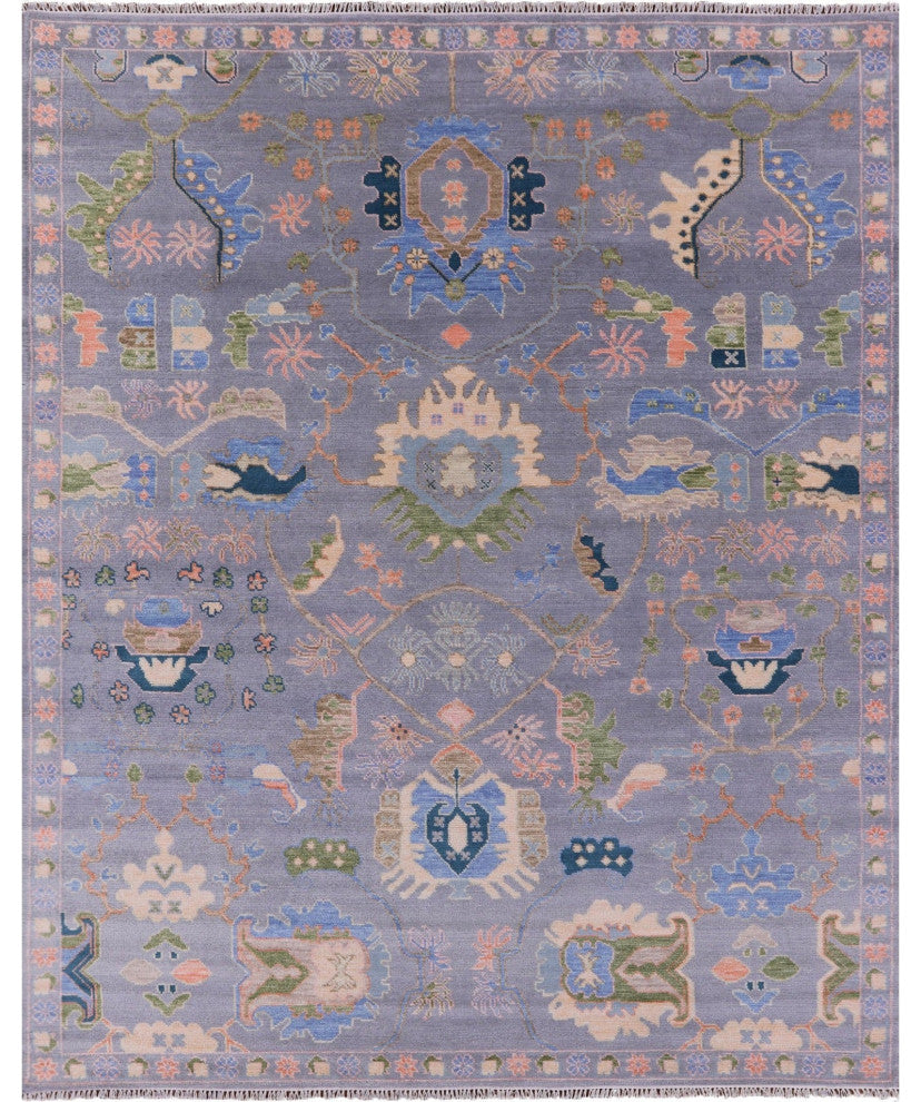 8' 1" X 10' 4" Hand Knotted Persian Fine Serapi Wool Rug - Q15390