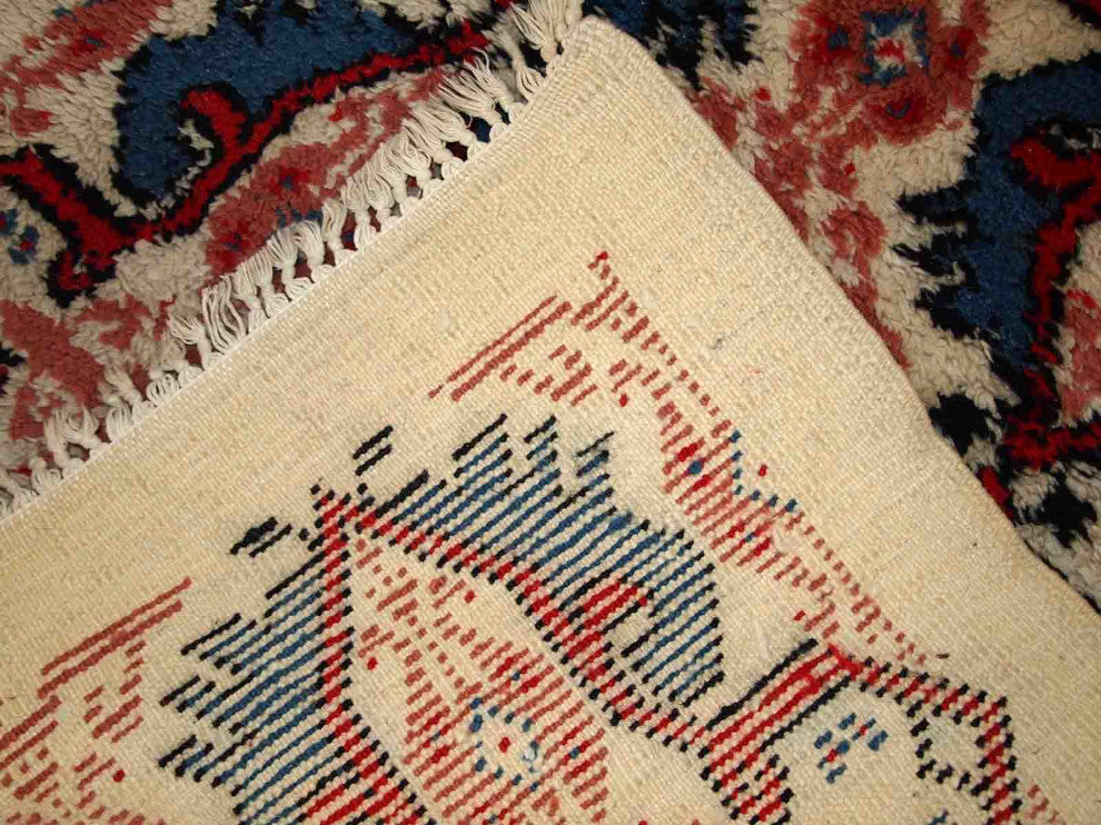 Handmade Vintage Moroccan Berber Rug, 2.6'x5.4', 80cmx165cm 1970s