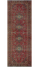 Vintage Distressed Ruby Red Runner