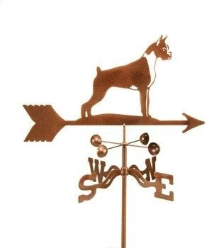 Boxer Weathervane With 4 Sided Mount
