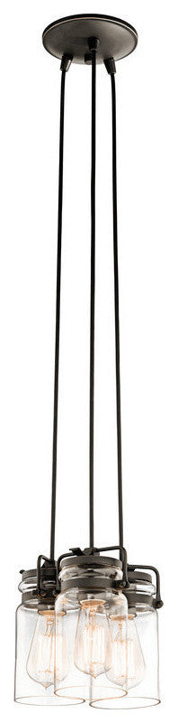 Pendant 3-Light, Olde Bronze