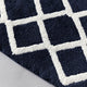 Madison Park Reversible High Pile Tufted Bath Rug, Navy Blue, 21"x34" Standard