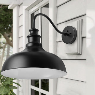 Unique Gooseneck Outdoor Barn Light Dusk to Dawn Wall Sconce