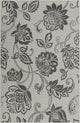 Rug Unique Loom Outdoor Botanical Gray Rectangular 5' 3 x 8' 0