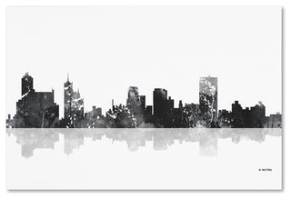 Marlene Watson 'Memphis Tennessee Skyline BG-1' Canvas Art, 16"x24"