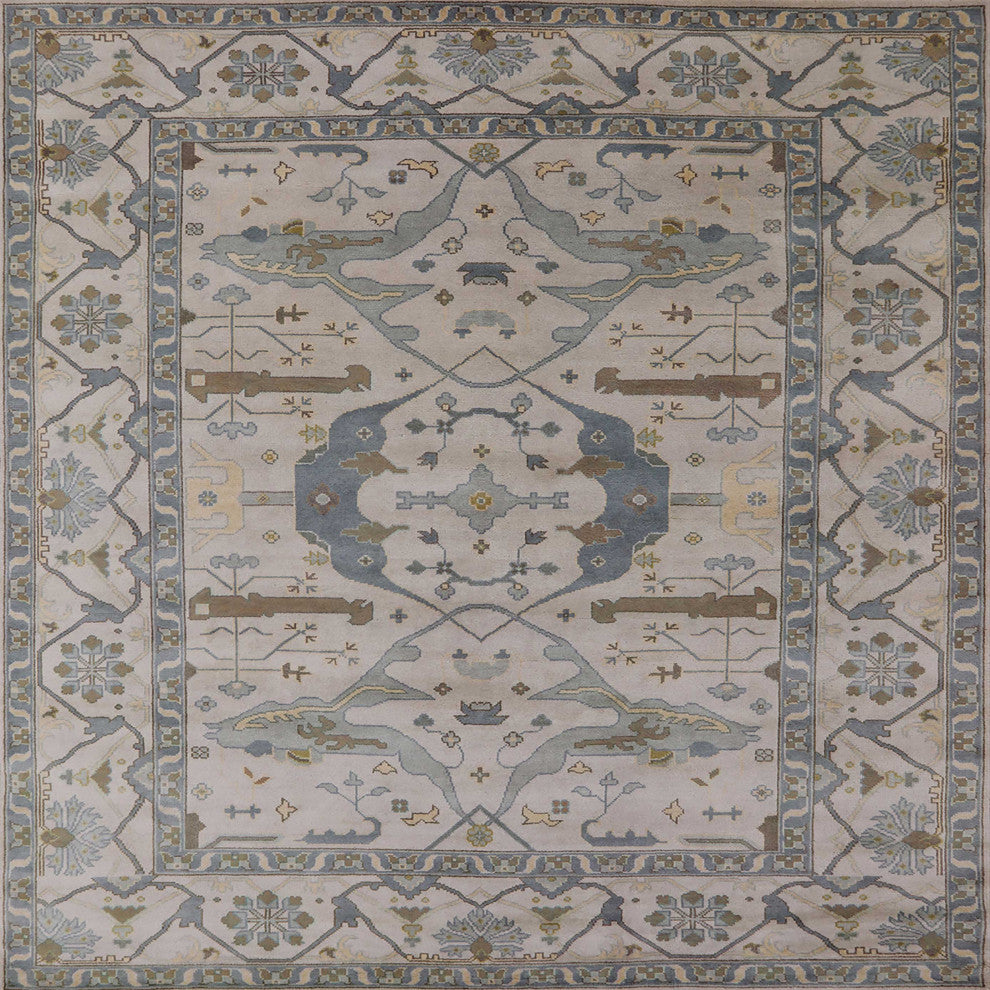 Ahgly Company Indoor Square Mid-Century Modern Area Rugs, 5' Square
